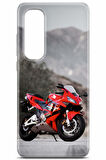 Xiaomi Mi Note 10 Lite uyumlu Otomoto 40 Darbe Emici Kırmızı Honda CBR600