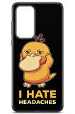 Huawei P40 uyumlu Pokemon 33 Koruma Kılıfı Psyduck Pokemon