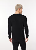 Sseinse Bisiklet Yaka Slim Fit Siyah Erkek Kazak MI2508SS