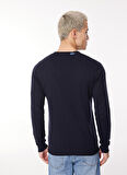 Sseinse Bisiklet Yaka Slim Fit Mavi Erkek Kazak MI2562SS