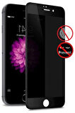 Iphone 7 Plus 8 Plus Uyumlu Mat Hayalet Tam Kaplayan Kırılmaz Seramik Görünmez Ekran Koruyucu Siyah