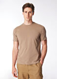 Sseinse Bisiklet Yaka Düz Kahve Erkek T-Shirt TE2654SS T-shirtKahve