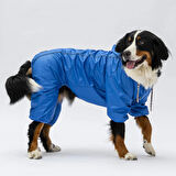 Muson Küçük-Orta-Büyük Irk Polarlı Kışlık Tulum Yağmurluk Mavi