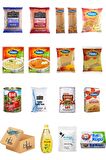 Blueden Ramazan Paketi Kumanya Erzak Gıda Yardım Kolisi 16 Parça 95 nolu Paket