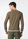 Sseinse Bisiklet Yaka Slim Fit Haki Erkek Kazak MI2802SS