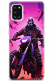 Samsung Galaxy A31 uyumlu Otomoto 8 HD Koruma Cross Motor