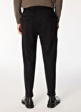 Sseinse Bağlamalı Bel Normal Paça Slim Fit Siyah Erkek Pantolon PSI1317SS