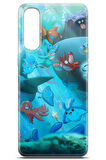 Oppo Reno3 Pro uyumlu Pokemon 20 HD Tasarım Pokemon Sualtı