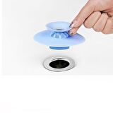 Lavabo Süzgeç Vakum Silikon Süzgeç ve Tıpa Tıkanma Önleyici