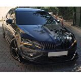 Skoda Octavia 2013-2020 Batman Yarasa Ayna Kapağı Piano Black ABS Plastik