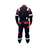 KANT LUX Bütün Kollu Reflektörlü Tulum Siyah