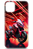 Apple iPhone 11 uyumlu Otomoto 26 Kab Kırmızı Alev Motor