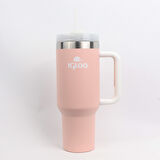Igloo Stadler Çelik Thermo-Mug 1.2 Litre Pembe-Beyaz 12Saat Sıcak/18Saat Soğuk Saklama