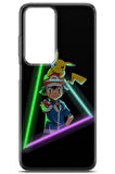 Xiaomi Redmi 10 uyumlu Pokemon 26 Şeffaf Ash Ketchum Neon