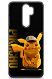 Xiaomi Redmi Note 8 Pro uyumlu Pokemon 28 4K Kapak Pikachu Pokemon Siyah