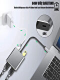 Macbook Çift Monitör Genişletici Type-c to USB+4k Çift HDMI+USB Çoklayıcı Extender Hub