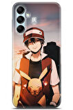 Samsung Galaxy M14 uyumlu Pokemon 22 Fit Baskılı Ketchum Pikachu