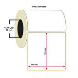 Taroks Termal Rulo Etiket 100 x 100 mm 500 Adet