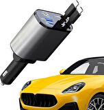 USB C Araç Şarj Aleti,4'ü 1 Arada Hızlı Şarj Araç Güç Adaptörü | 120W Araç USB Şarj Cihazı Çok Bağlantı Noktalı Evrensel Arabalar Off-Road Araçlar, Arabalar için Çakmak Şarj Cihazı Fulenyi