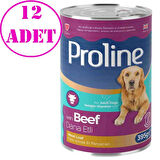 Pro Line Dana Etli Pate Köpek Konserve Maması 395 Gr 12 AD