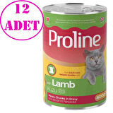Proline Kedi Konserve Maması Kuzu Etli 400 Gr 12 AD