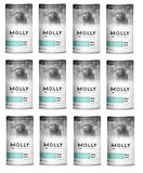Molly Kuzu Etli ve Pirinçli Ezme Yavru Köpek Konservesi 400 Gr X 12 Adet