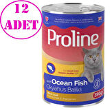 Proline Kedi Konserve Maması Pate Okyanus Balıklı 395 Gr 12 AD