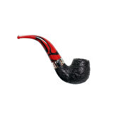 Peterson Dracula Sandblasted 230 9mm. Filtreli Akrilik Saplı Pipo 206005