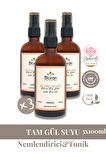 3'lü Gül Yağlı Gül Suyu Aydınlatıcı ve Gözenek Sıkılaştırıcı Sprey Tonik 100 ml