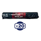 Flodex Eko Battal Boy Çöp Torbası 75x90 cm 7 li x 20 Adet