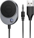 E150 Otomatik AUX Bluetooth 5.4 Alıcısı, Kablolu Kontrol Çağrıları Destekli 3.5mm Jack Dongle Kablolu Handsfree Araç Kiti Ses