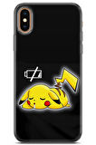 Apple iPhone XS Max uyumlu Pokemon 16 HD Kapak Pilim Bitti