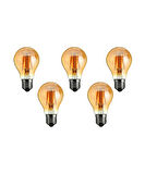 6W Rustik Ampul 2700K (Amber Işık) A60 - 5 ADET