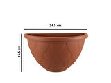 Omnipazar SO-DD01 Dekoratif Damla Duvar Saksı 1.4 Litre No 1