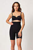 SİYAH MI Emay 2814 Double Yüksek Bel Boxer Lazer Korse
