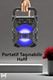 Anunnaki KTS1057 Usb Işıklı Bluetooth Hoparlör Yükek Ses Ses Bombası Fm Radio