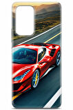 Samsung Galaxy A53 5G uyumlu Otomoto 25 UV Tasarım Kırmızı Ferrari