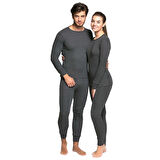 Yetişkin Termal İçlik Set - Thermoform - Soft Unisex - Antrasit