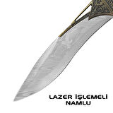 Savage Kemik Kabzeli İşlemeli Av Bıçağı (12360)