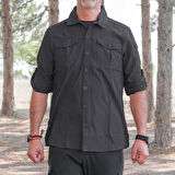 Loç Outdoor Tactical Erkek Gömleği Siyah