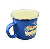 Orcamp Retro Emaye Kupa Bardak Adventure Mavi OUT-1900