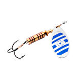 Alabalık Turna Döner Olta Kaşık - Ilba Zebra 21124 - Gümüş/Mavi - No:4