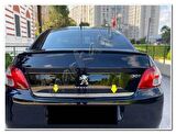 WOC Chrome Peugeot 301 Krom Bagaj Alt Çıta 2012 Sonrası Paslanmaz Çelik