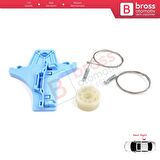 VW Jetta MK6 A6 IV 2010-2018 5C6 5C6839462 İçin Elektrikli Arka Sağ Cam Kriko Tamir Seti