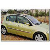 WOC Chrome Renault Megane 2 HB Krom Cam Çıtası 2004-2010 4 Parça Paslanmaz Çelik