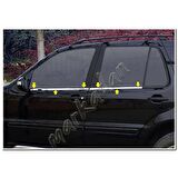 WOC Chrome Mercedes ML Klasse W163 Krom Cam Çıtası 1998-2005 6 Parça Paslanmaz Çelik