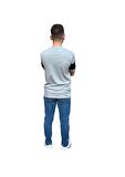 Bisiklet Yaka Parça Ve Dikiş Detaylı T-shirt