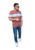 Bisiklet Yaka Parça Ve Dikiş Detaylı T-shirt