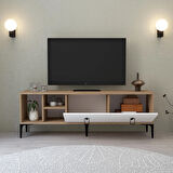  3504 Era TV Ünitesi Raflı 150 Cm Sepet - Beyaz