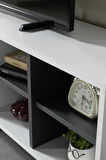 3612 Şile Metal Ayaklı Metal Kulplu 160 Cm Tv Ünitesi - Beyaz